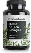 Diente De León Ecológico (10:1) - 1.000 Mg De Extracto De Raíz De Diente De León Por Dosis Diaria - 120 Cápsulas En Alta Dosificación - Probado En Laboratorio Y Vegano